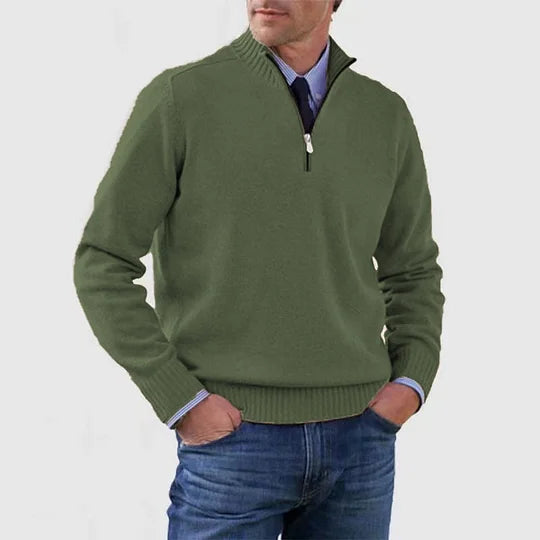 Nico™ | Maglione con Mezza Zip in Maglia Fine - Montaracrest