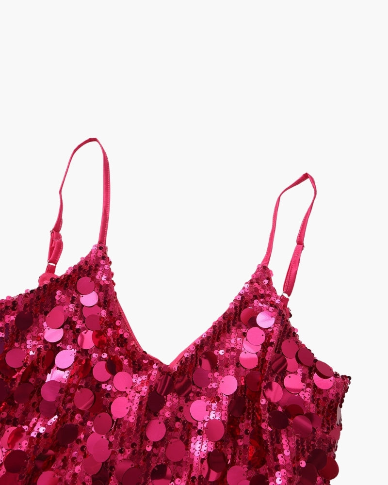Mini Abito da Party con Paillettes - Montaracrest