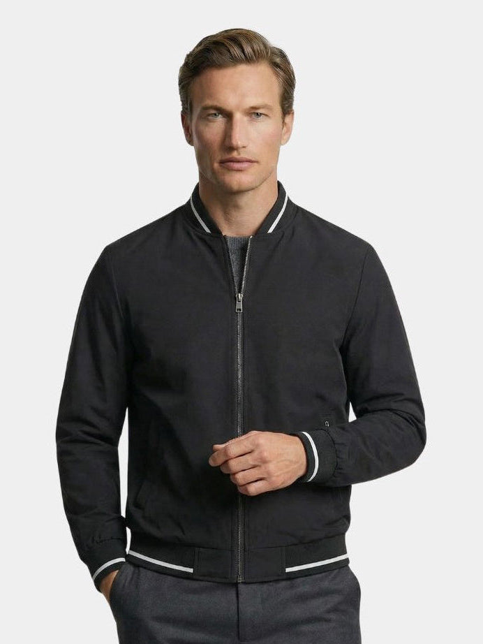 Casual Montaracrest bomber jacket with a fitted style, featuring a zip front and ribbed cuffs, suitable for everyday wear.