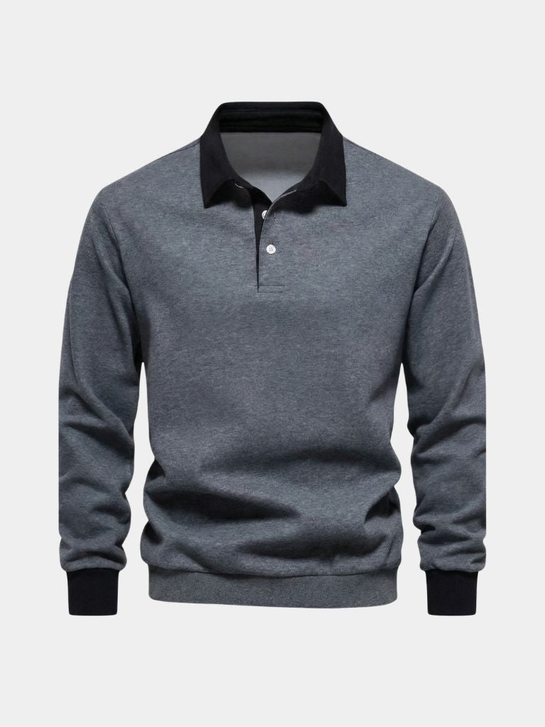 Montaracrest Polo Essenziale in classic polo style, with a collar and short sleeves, displayed on a neutral background.