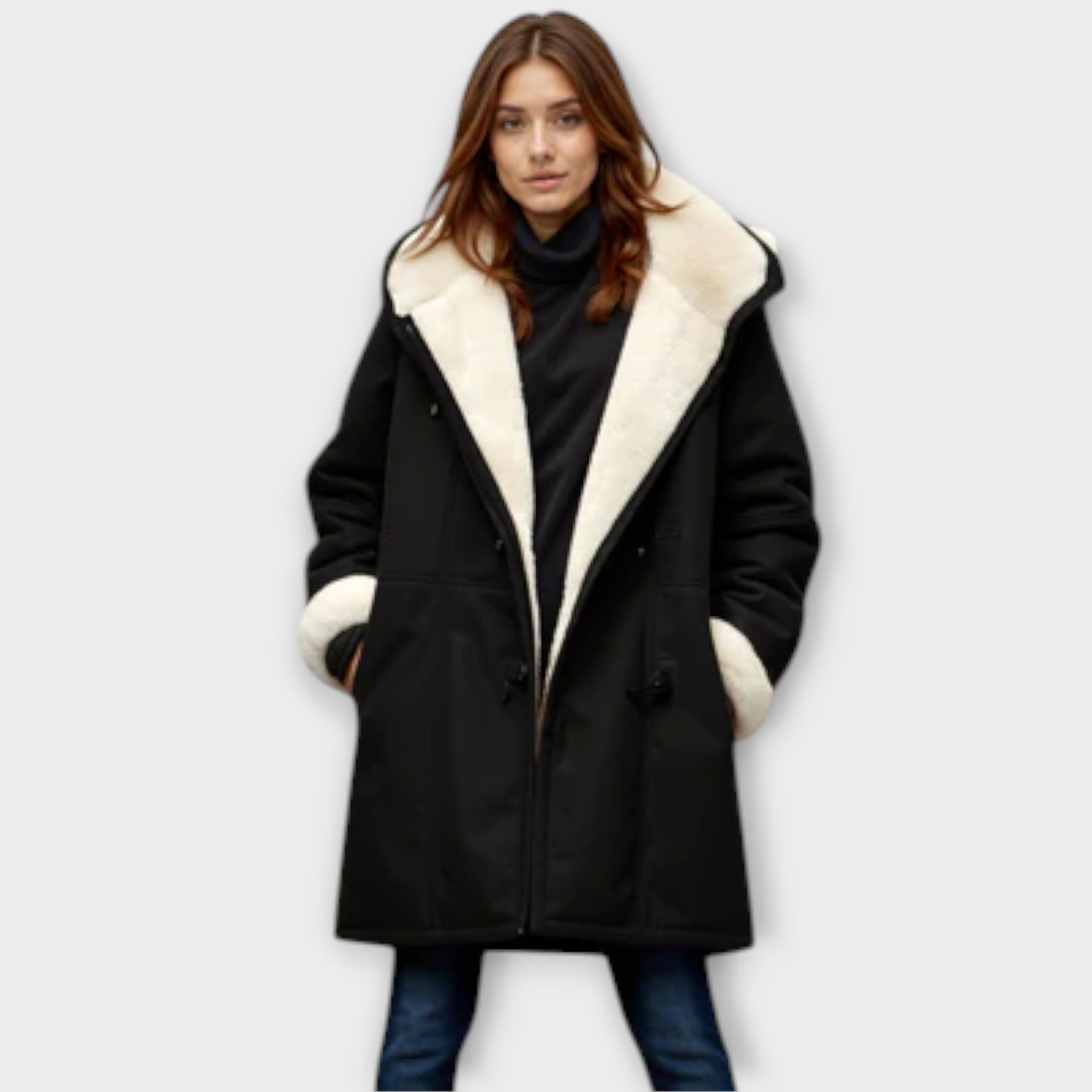 Montaracrest Antonia warm lined fur jacket, cozy winter coat with plush fur interior and stylish design.