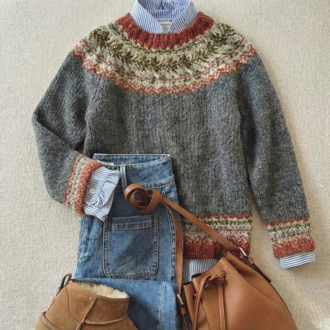 Eleanora | Maglione in Maglia Nordica - Montaracrest