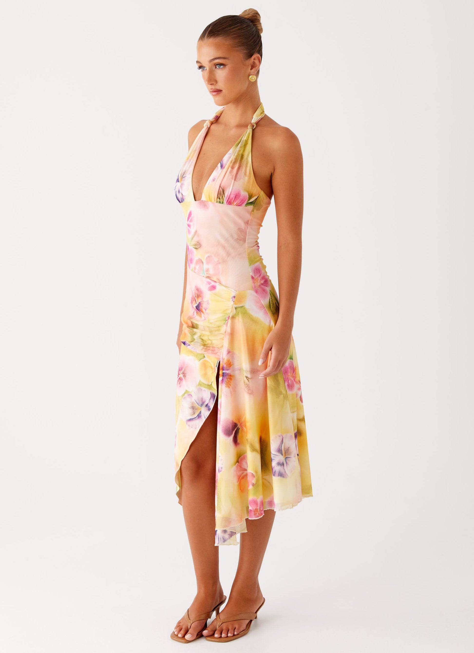 Floral Mirage Midi Dress - Montaracrest