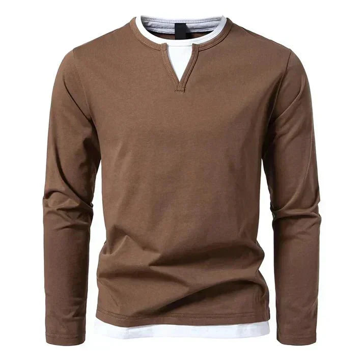 Alwin | Premium Combed Cotton Long-Sleeve Shirt - Montaracrest