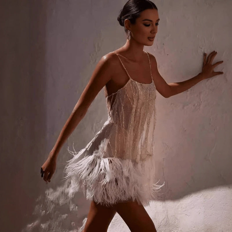 An elegant Montaracrest dress with unique detailing, featuring a stylish silhouette and intricate embellishments.