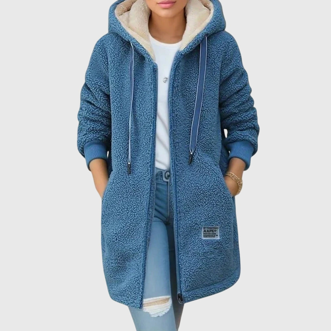 Montaracrest Birgitta women's fleece jacket, cozy warm outerwear with a soft pile fabric, stylish and comfortable for casual wear.