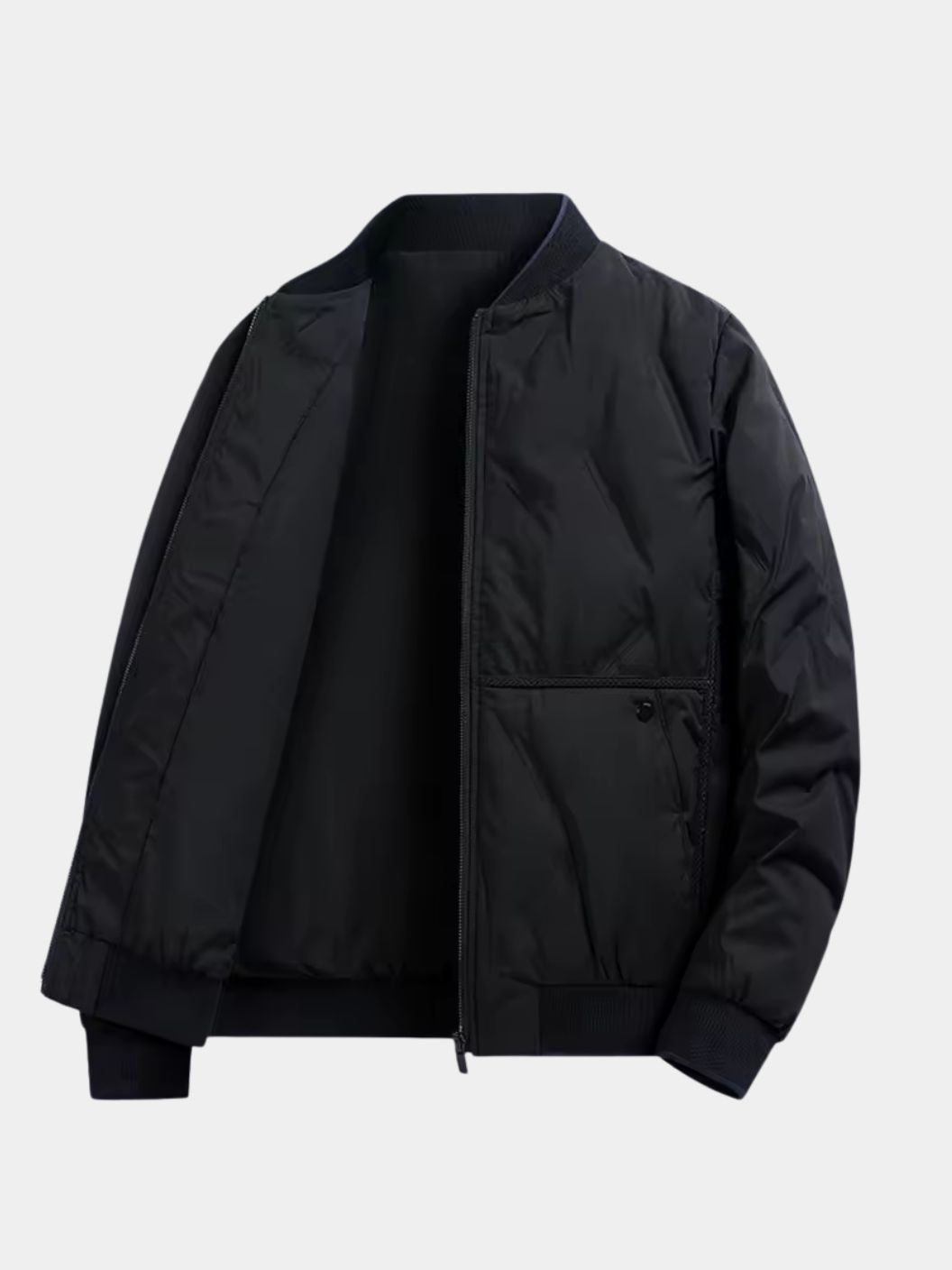 Montaracrest Savoy Heritage bomber jacket in stylish design, displayed on a hanger with visible fabric details and modern fit.