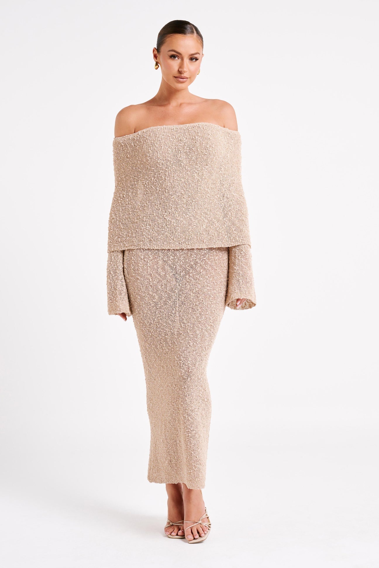 Ivory Drape Gown - Montaracrest