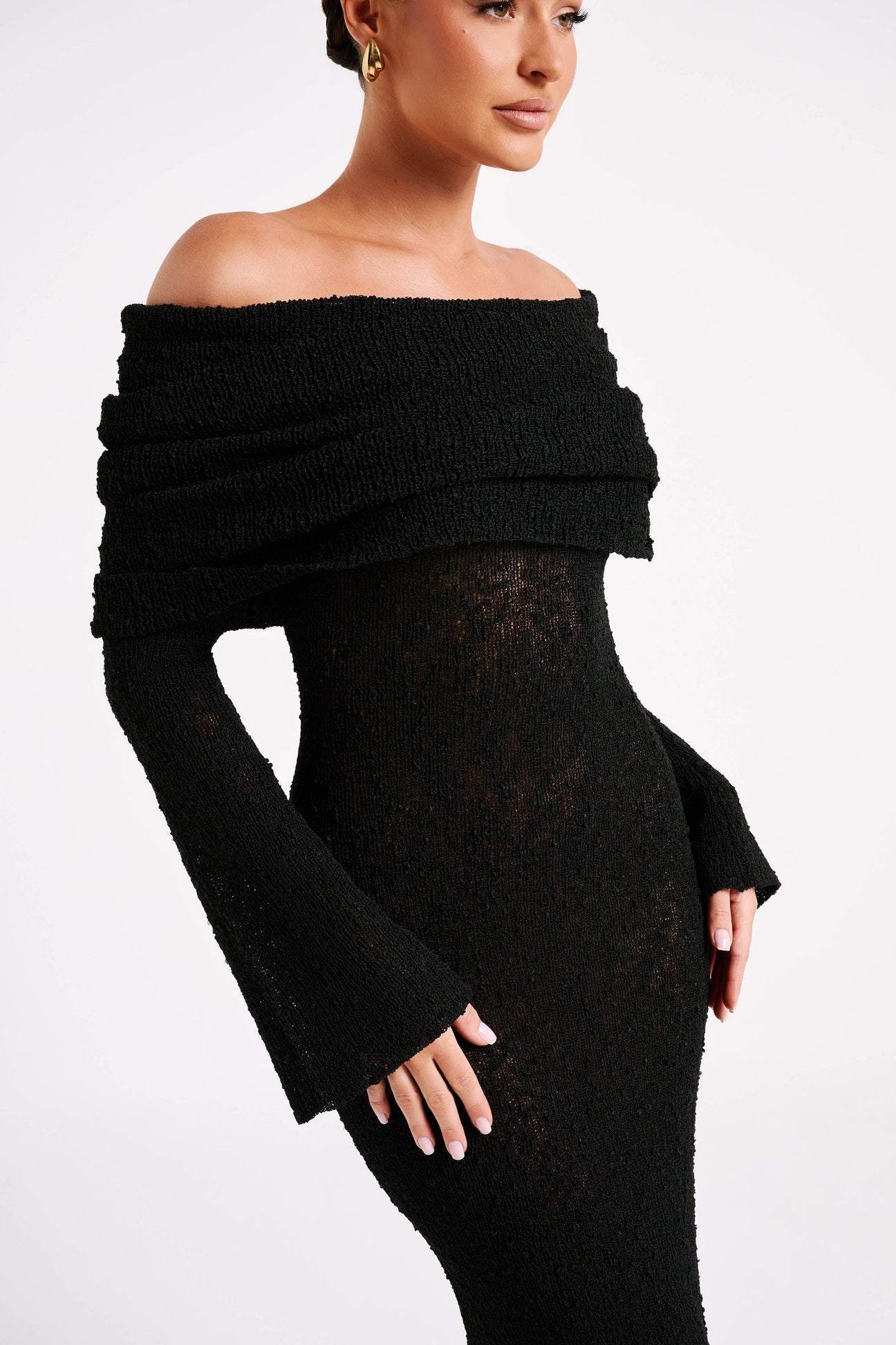 Ivory Drape Gown - Montaracrest