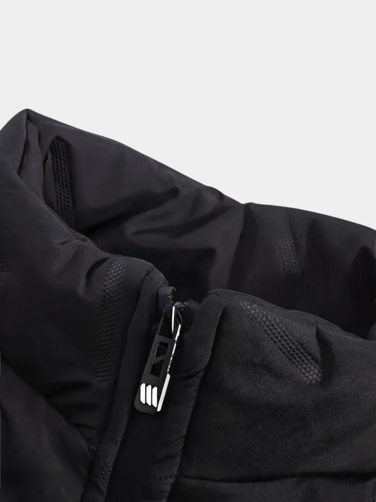 Montaracrest Premium Classic Sherpa Winter Jacket with a cozy fleece lining and stylish design, displayed on a hanger.