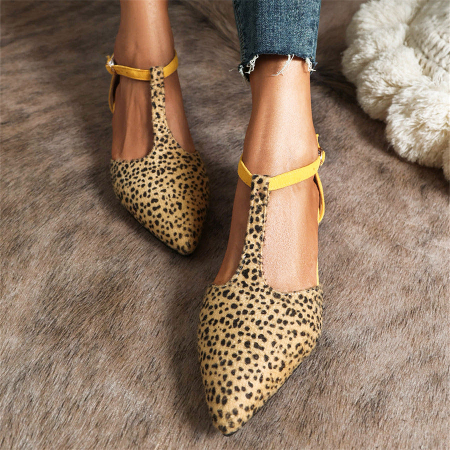 Montaracrest ballerina with T-strap and ankle strap, featuring a sleek design and elegant finish.