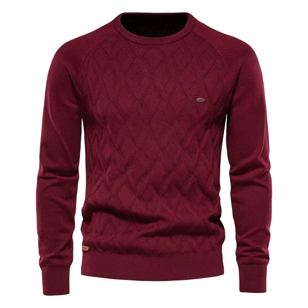 Theodor | Pullover Da Uomo Con Motivo A Rombi - Montaracrest