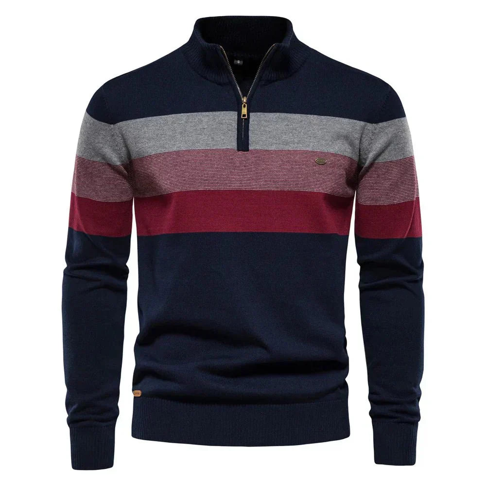 Montaracrest Neuhaus elegant pullover with high collar, soft knit fabric, and classic fit, suitable for stylish winter wear.