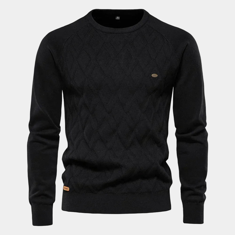 Theodor | Pullover Da Uomo Con Motivo A Rombi - Montaracrest