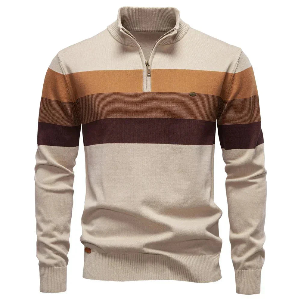 Montaracrest Neuhaus elegant sweater with high collar, soft knit fabric, and stylish design for a sophisticated look.
