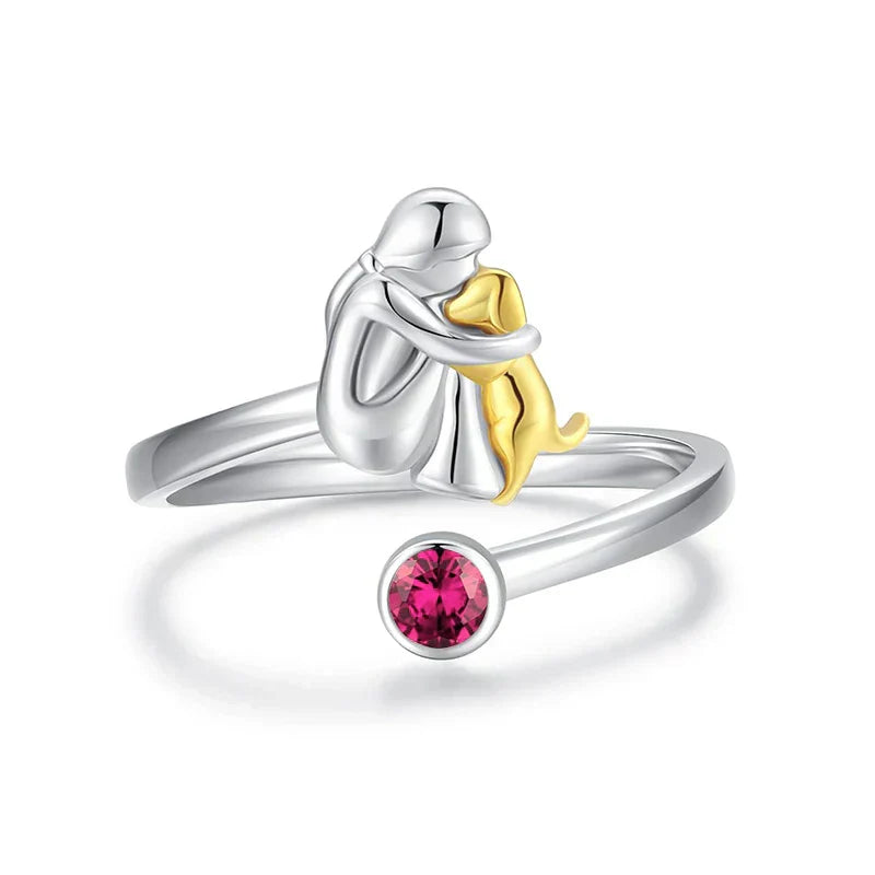 Aria & Lily | Anello Abbraccio con Cane