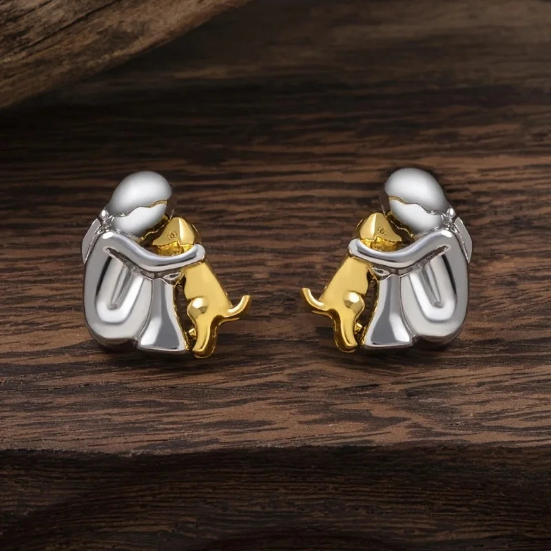 Aria & Lily | Dog Hug Earrings