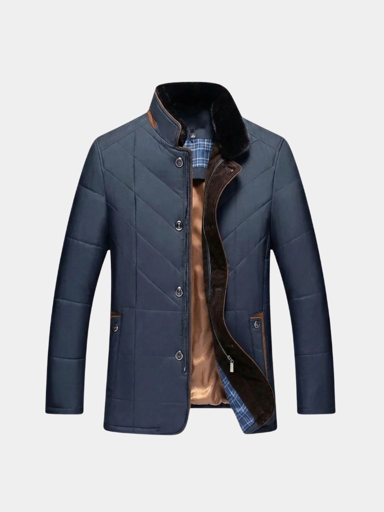 Montaracrest insulated winter jacket, Jas style, featuring a quilted design and warm filling, suitable for cold weather.