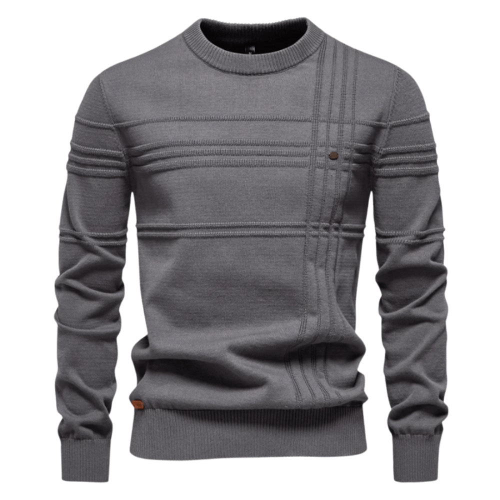 Burkhard | Pullover Elegante Da Uomo Con Motivo A Quadri - Montaracrest