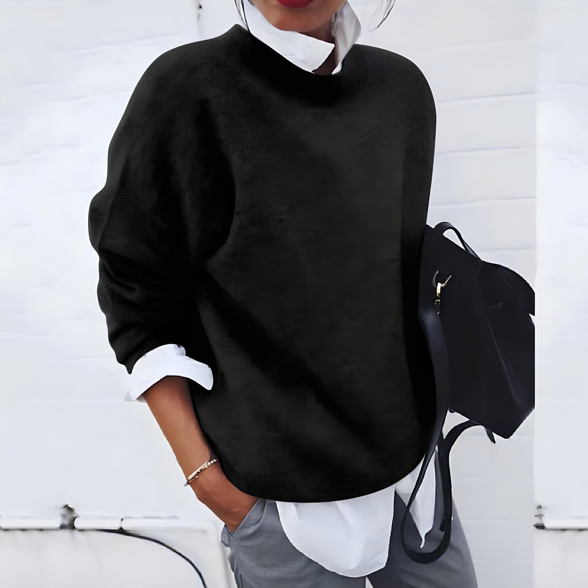 Montaracrest Adrienne™ cashmere sweater in soft, luxurious fabric, featuring a classic fit and elegant design.