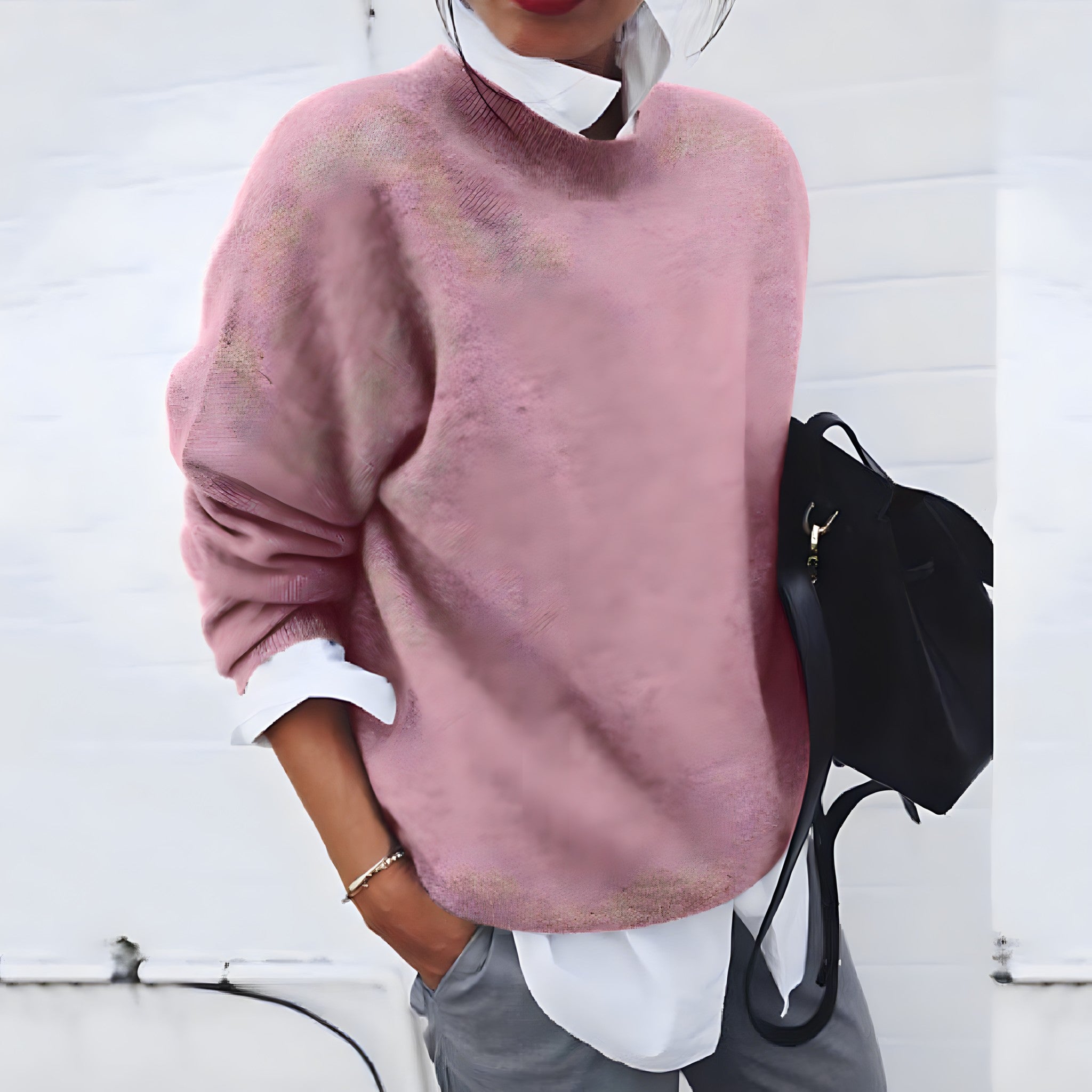 Montaracrest Adrienne Cashmere sweater in soft, luxurious fabric, featuring a cozy fit and classic design.