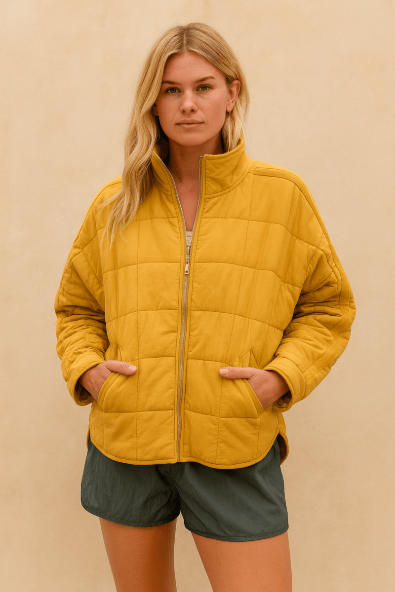 April – Giacca Piumino Compatta Leggera Con Zip - Montaracrest