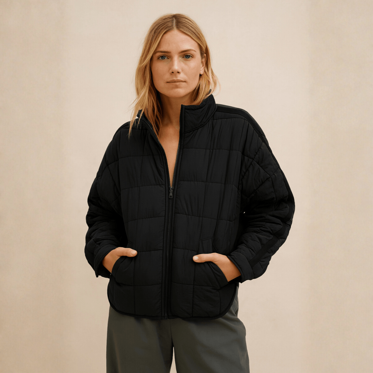 April – Giacca Piumino Compatta Leggera Con Zip - Montaracrest