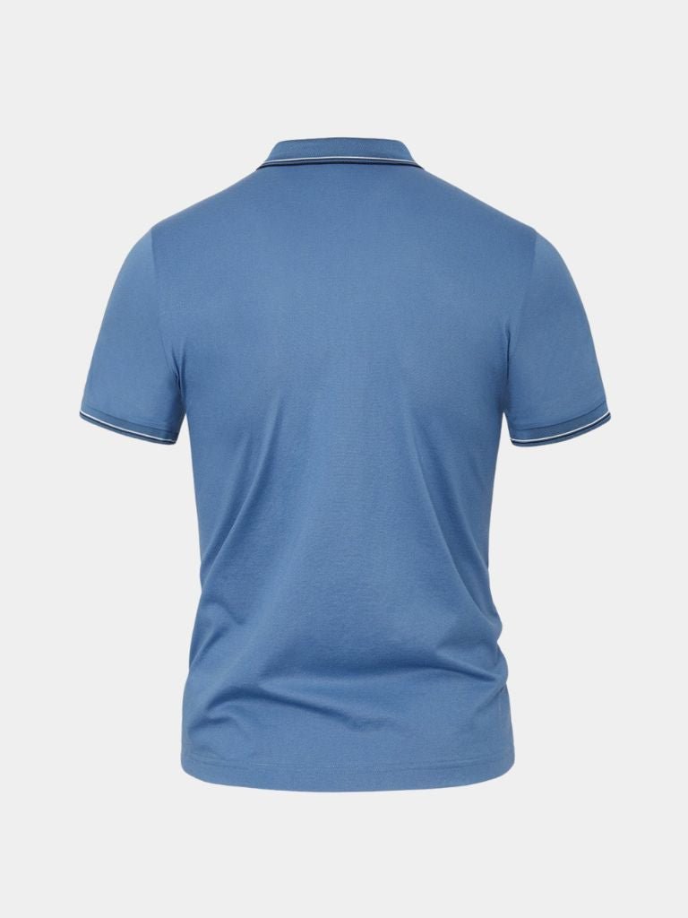 Montaracrest Polo Classica Azure featuring a cross crown design, classic style, and vibrant blue color.