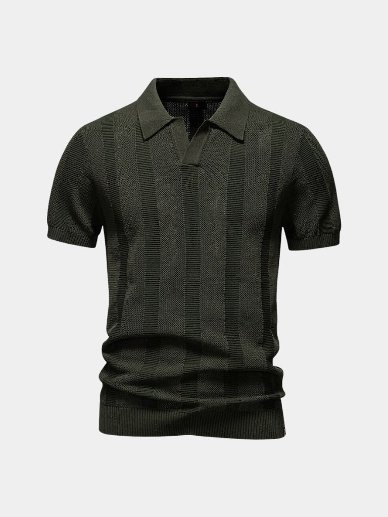 Beige Montaracrest Polo shirt with antique-style cross crown embroidery, casual fit, soft fabric, and classic collar.