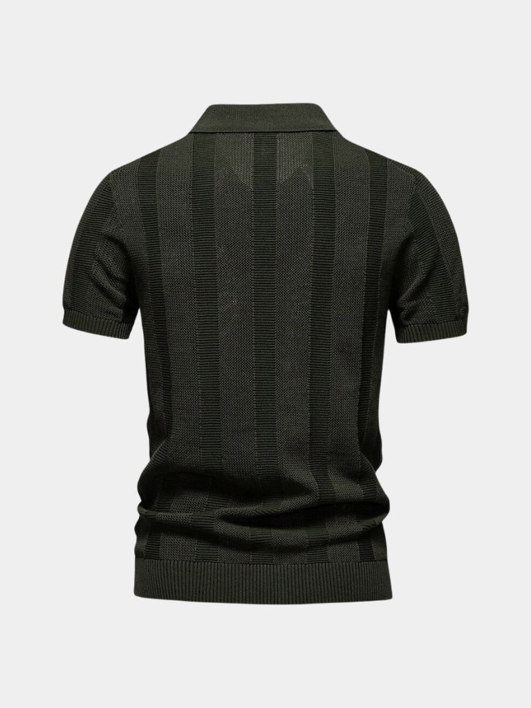 Beige Polo shirt from Montaracrest featuring a classic design with a cross crown emblem on the chest.