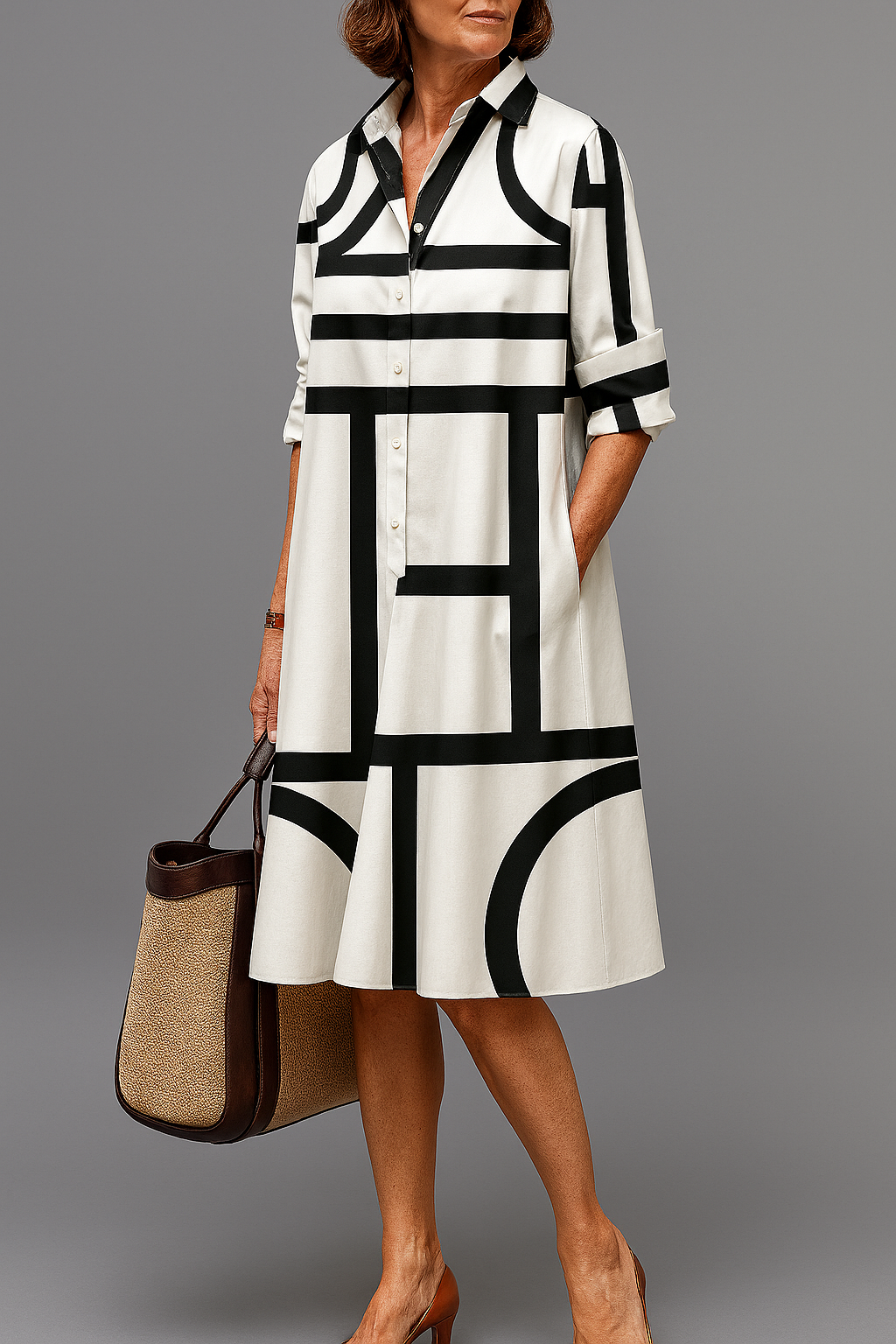 Elena | Abito Midi Elegante - Montaracrest