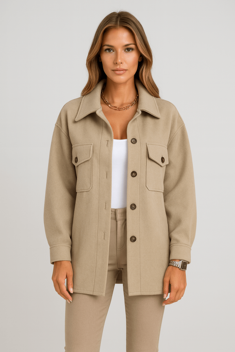 Montaracrest Brigitte chic and elegant jacket with tailored fit, stylish collar, and sleek design for sophisticated fashion.