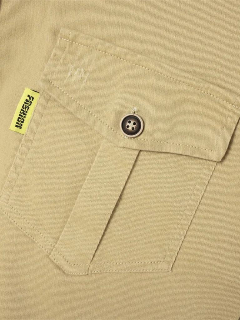 Montaracrest casual modern men's shirt with a cross crown design, stylish and comfortable for everyday wear.