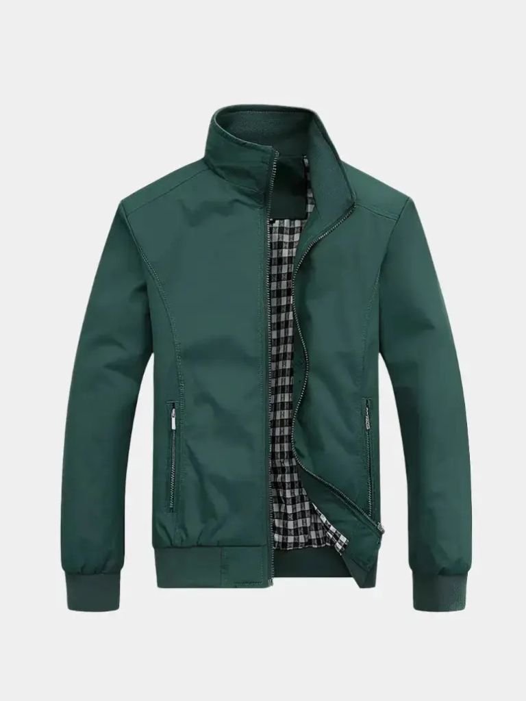Montaracrest casual solid bomber jacket with a cross crown design, lightweight and stylish for everyday wear.