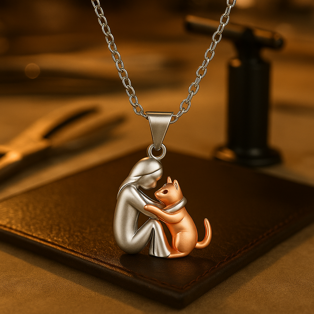 Aria & Lily | Collana Abbraccio con Gatto
