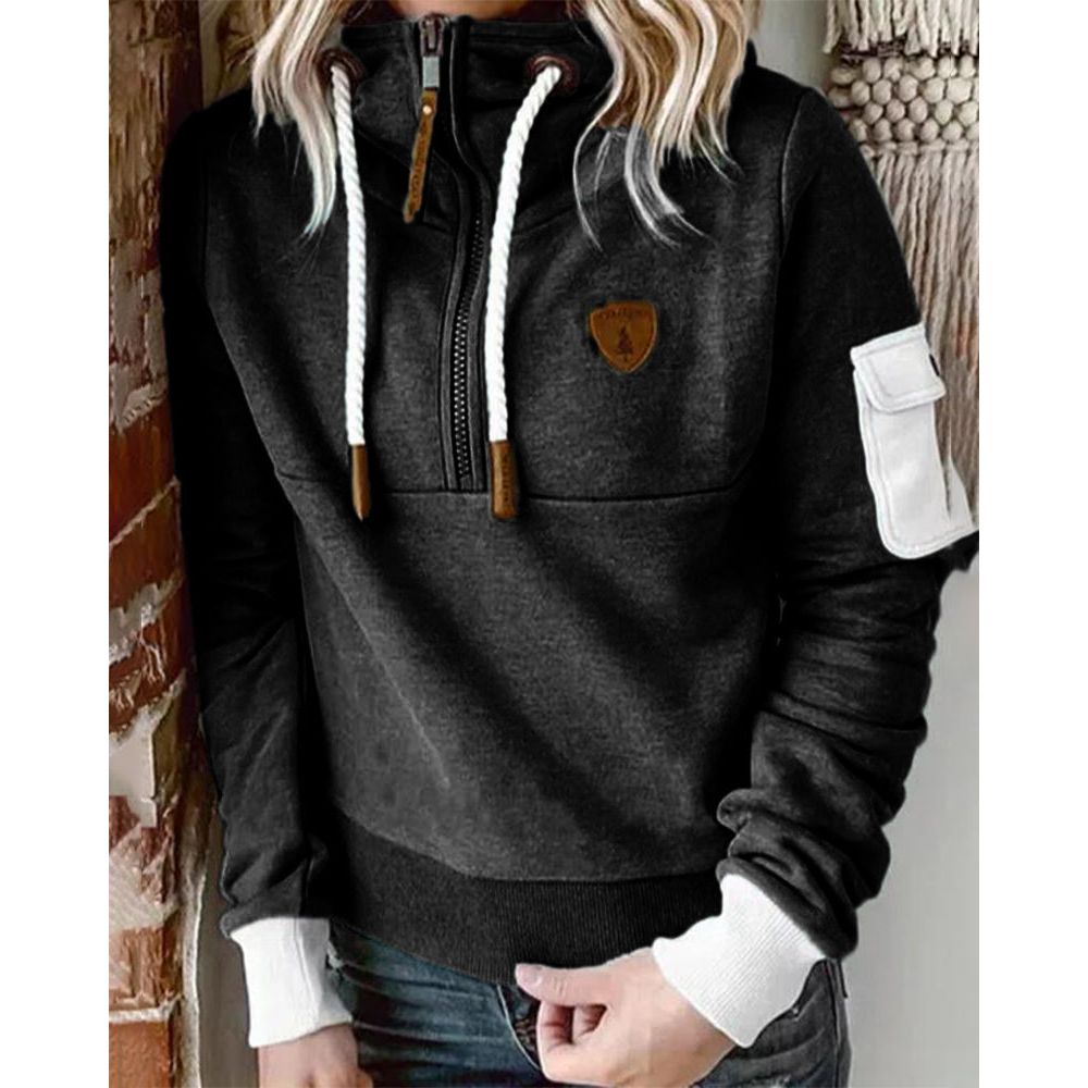 Montaracrest Chantal warm knit half-zip sweater in cozy, refined design, shown in a comfortable, stylish fit.