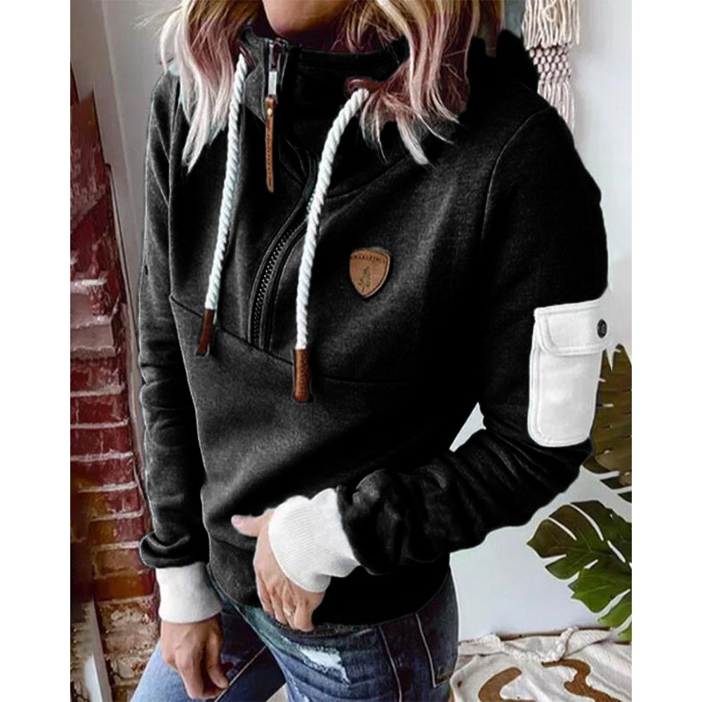 Montaracrest Chantal warm knit half-zip sweater in a cozy, refined design, shown in a comfortable, stylish fit.