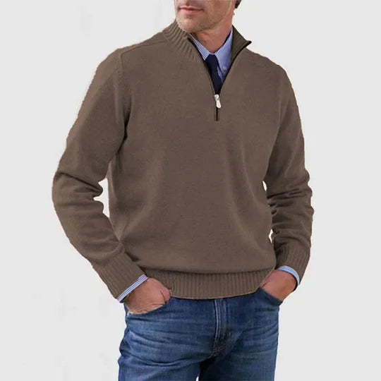 Nico™ | Maglione con Mezza Zip in Maglia Fine - Montaracrest