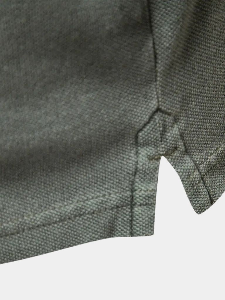 Montaracrest Essential Cotton Polo Shirt with Cross Crown Logo, featuring a classic fit and soft fabric for casual wear.