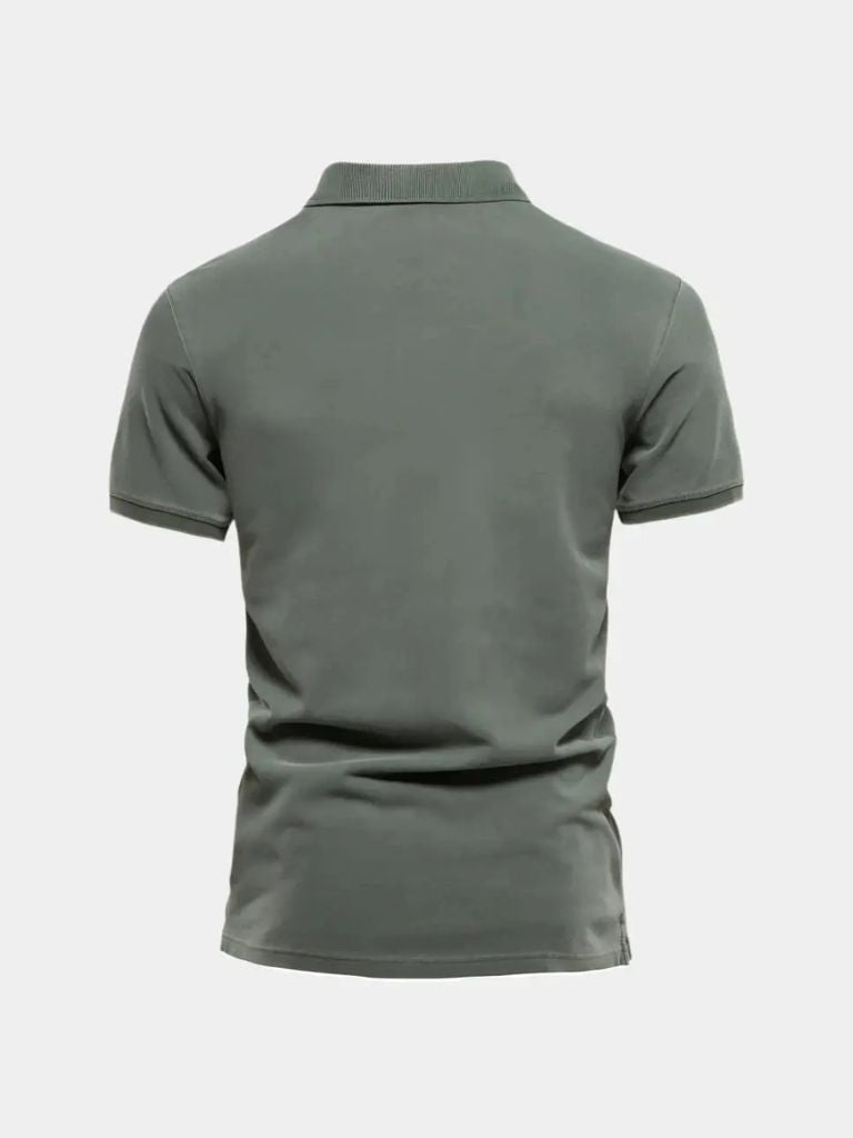 Montaracrest cotton polo shirt with cross crown emblem, stylish and comfortable essential polo for casual wear.