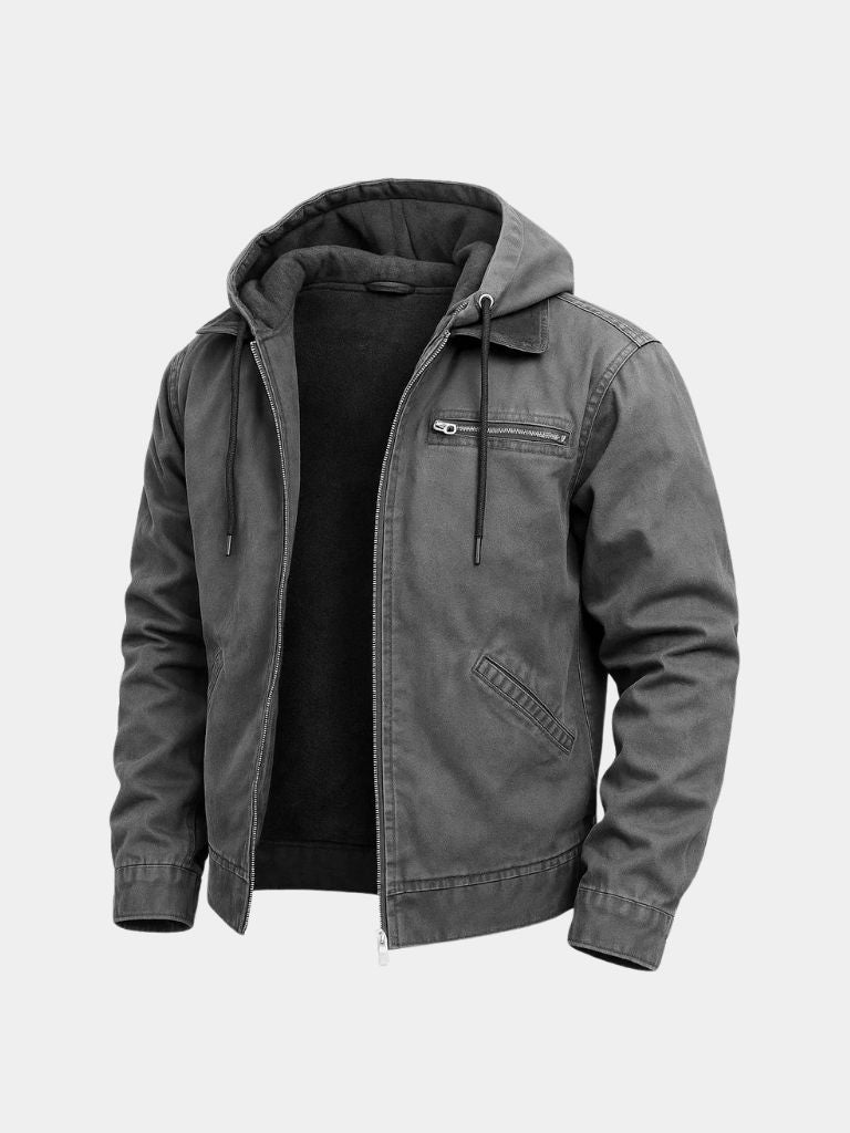 Montaracrest essential hooded jacket with cross crown design, featuring a comfortable fit and stylish hooded silhouette.