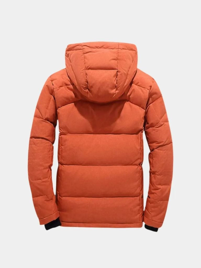 Montaracrest Giacca Puffer Essenziale in nero, lightweight quilted jacket with a high collar and front zipper.