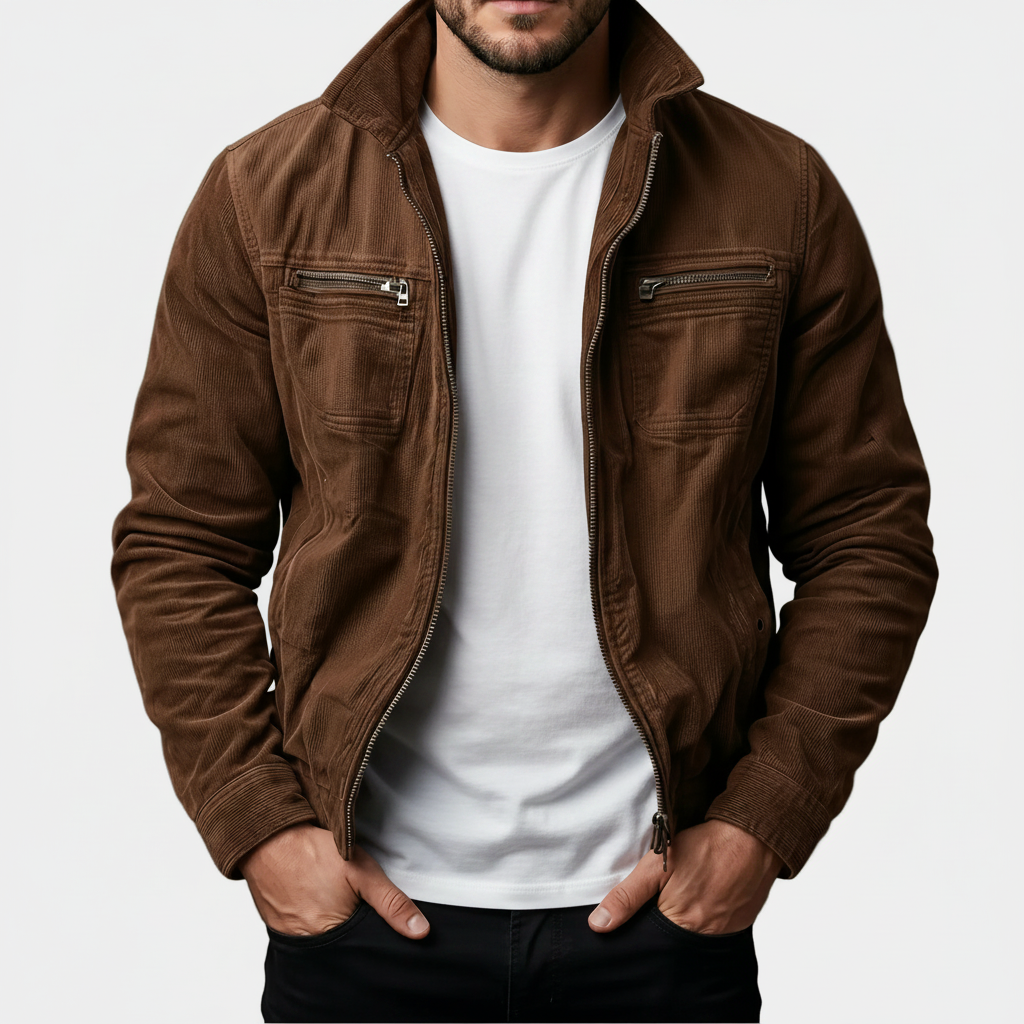 High-quality tailored corduroy jacket