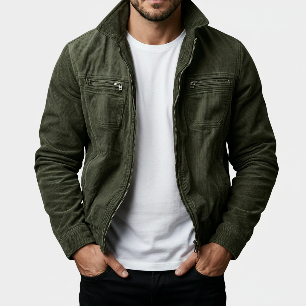 High-quality tailored corduroy jacket