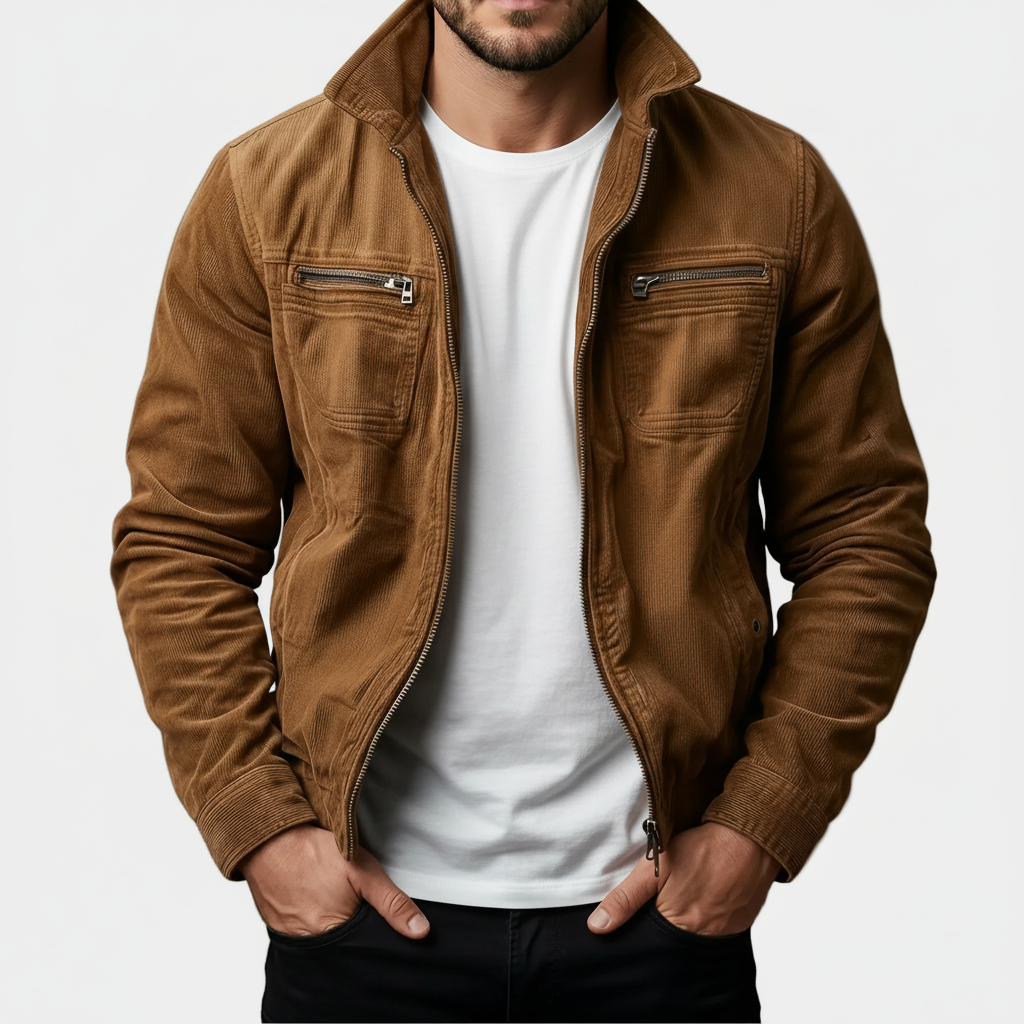 High-quality tailored corduroy jacket