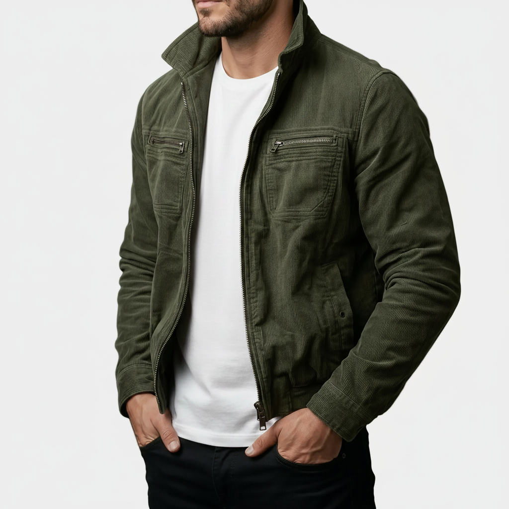 High-quality tailored corduroy jacket