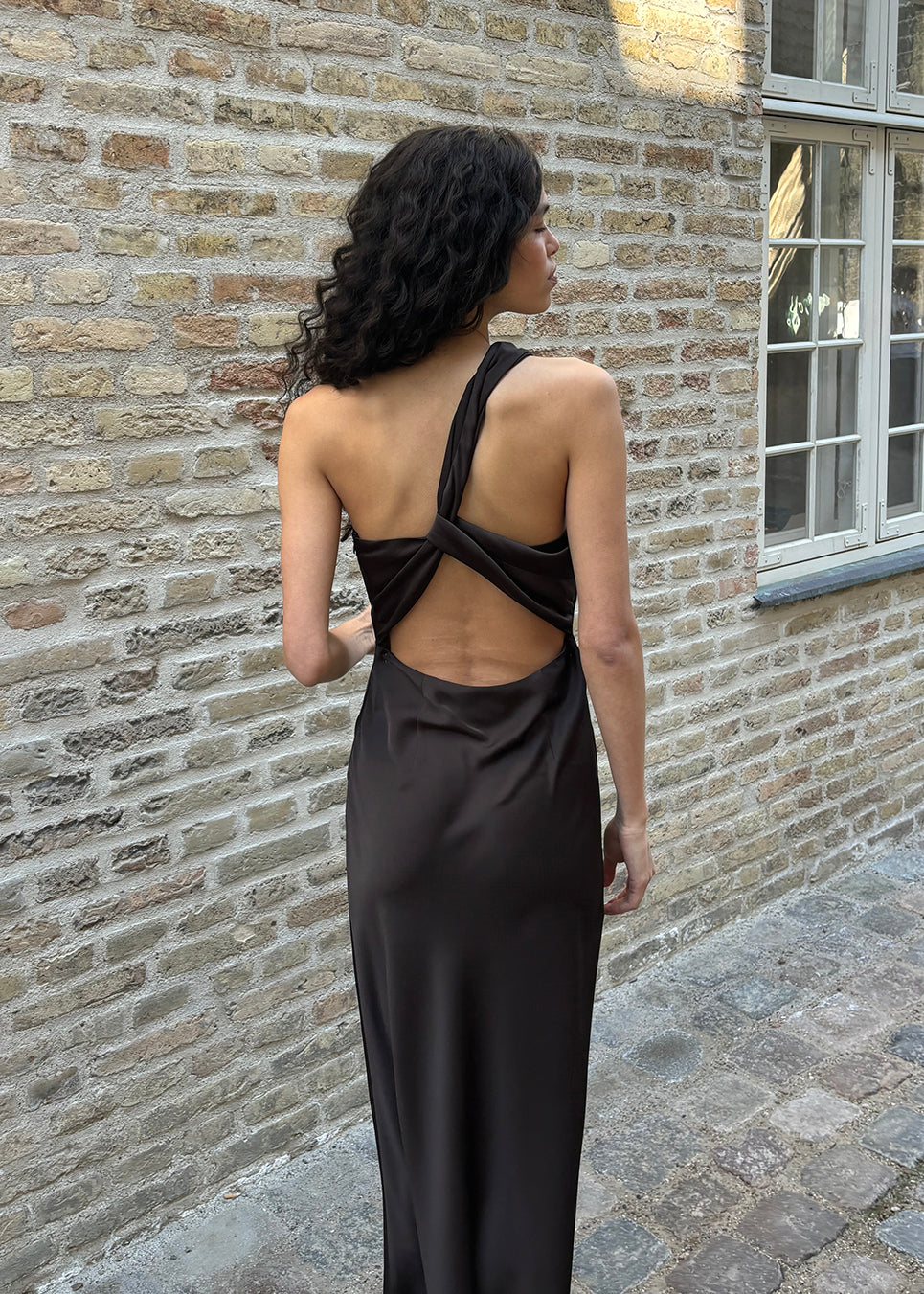 Narcissamd dress - Seal Brown - Montaracrest