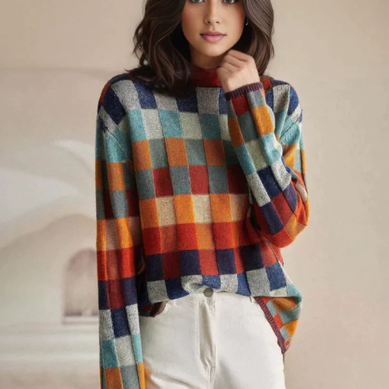 Mirea™ | Maglione Colorato a Quadri