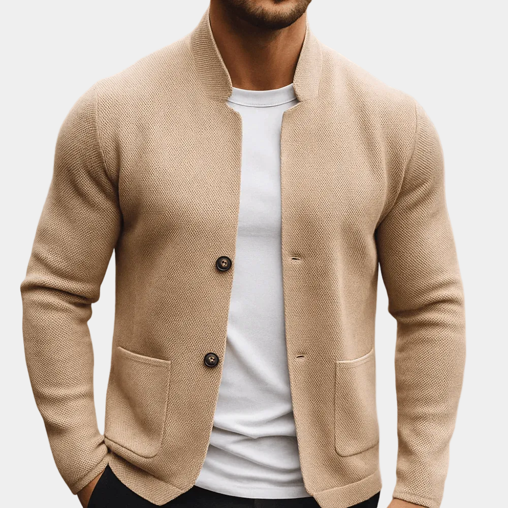 Montaracrest Louis maglia blazer in soft knit, tailored fit, with lapel collar and button closure, stylish and comfortable.