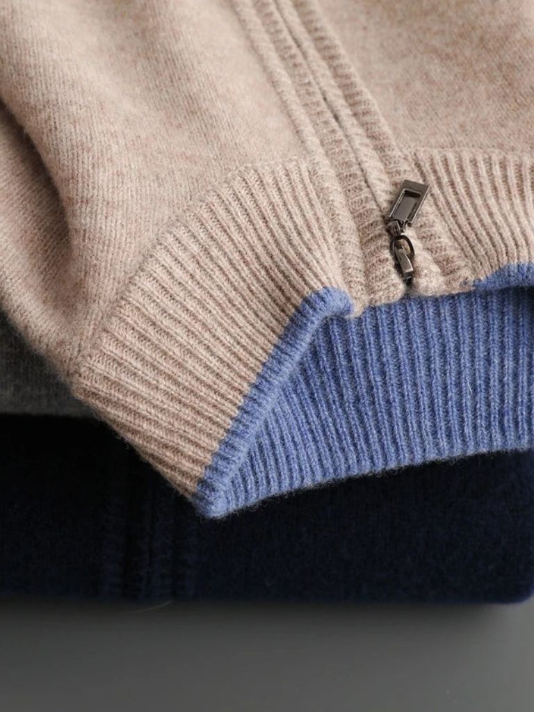 Montaracrest London Fog cashmere jacket with a cross-crown design—stylish and warm outerwear for cold weather.